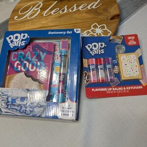 Pop Tarts Stationary/ Lip Balm 7pc Set
